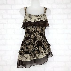 Separates by NYC | Silk Tiered Sleeveless Top - L